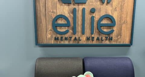 Ellie Mental Health Marlborough, MA Clinic Lobby Sign