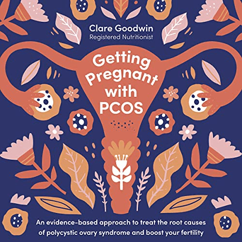 The book cover for Getting Pregnant with PCOS by Clare Goodwin