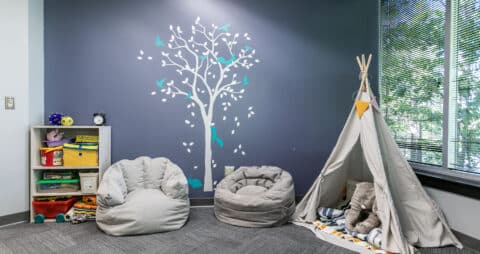 Ellie Mental Health Kiln Creek, VA Clinic Play Therapy Room