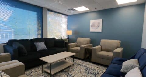 Ellie Mental Health Newton, MA Clinic Group Therapy Room