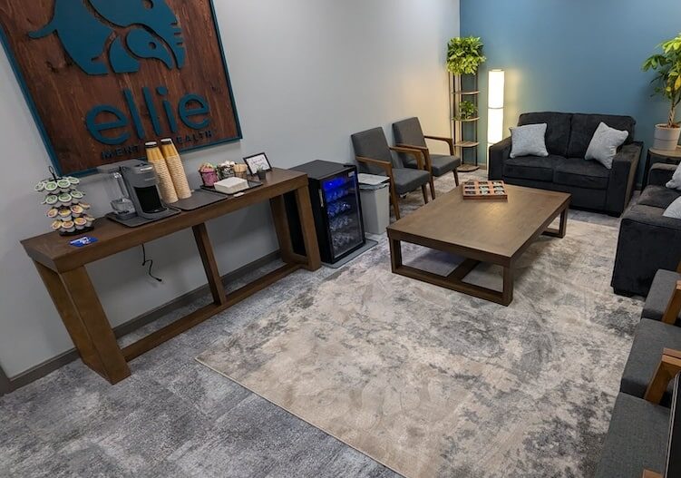 Ellie Mental Health Chelmsford, MA Clinic Lobby