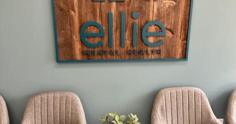 Ellie Mental Health Sherman Oaks, CA Clinic Wooden Sign